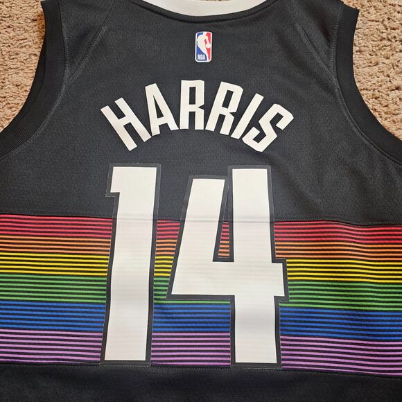 Nike NBA Jersey Harris #14 Nuggets City Edition Jersey Mens 52 XL Swingman - Picture 7 of 11